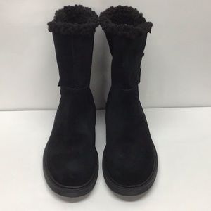 Clarks OPAL ZIP black suede mid-boot Size 6.5M